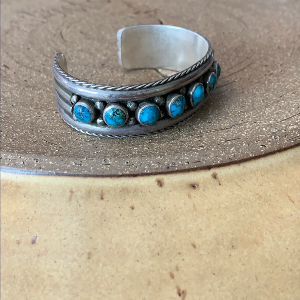 Authentic southwestern silver bracelet